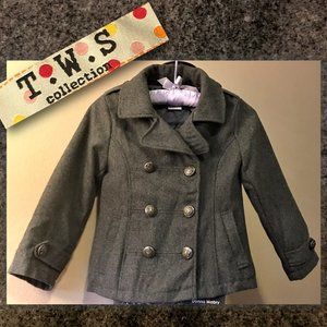 T.W.S. COLLECTION Girls Military Coat  | Size 6X